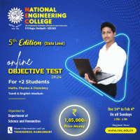 ONLINE OBJECTIVE TEST 2K24 State Level Event Poster